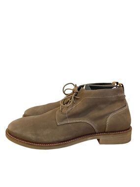 Dr Sholl’s Mens Size 10 M neutral tan Leather Chukka Boots With Lace-Up Closure